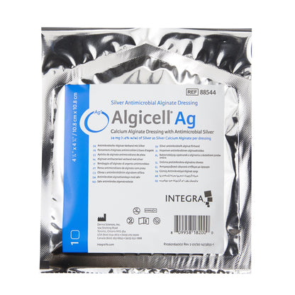 Algicell® Ag Calcium Alginate Dressing with Silver, 4¼ x 4¼ Inch
