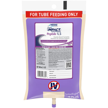 Nestle Healthcare Nutrition 10043900973712 Impact Peptide 1.5 Tube Feeding Formula