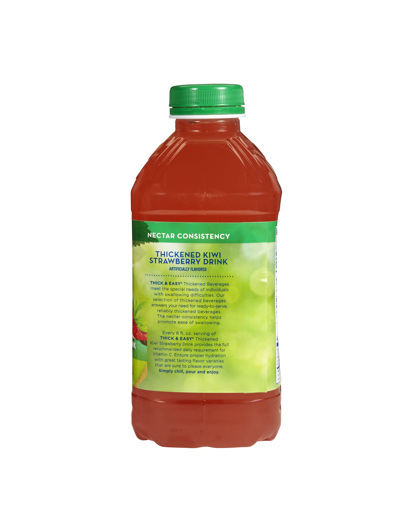 Thick & Easy® Clear Nectar Consistency Kiwi Strawberry Thickened Beverage