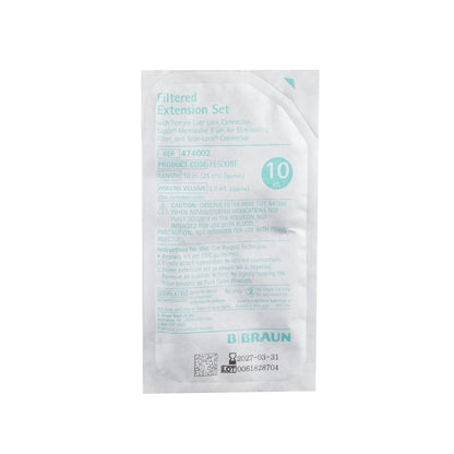 IV Extension Set 10 Inch Tubing With Filter Sterile