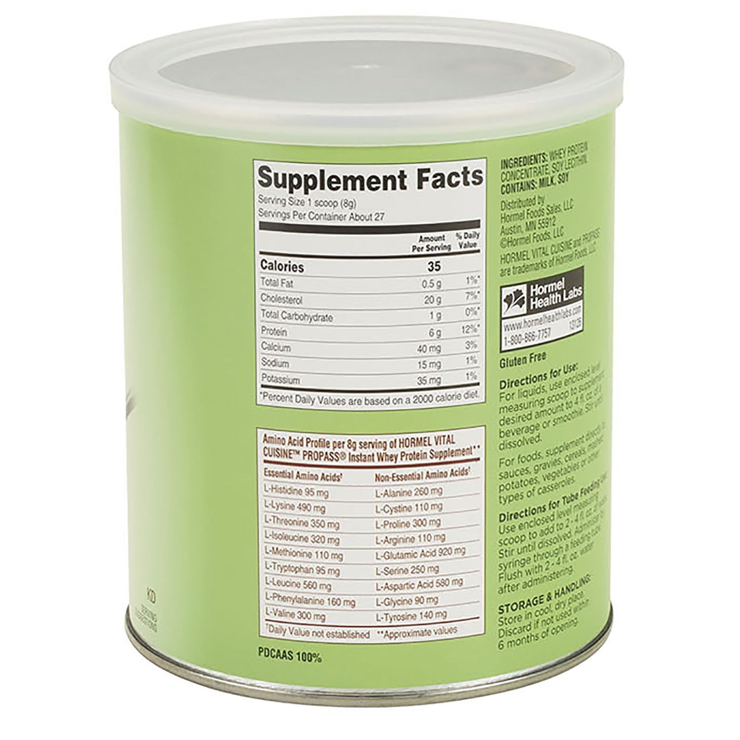 Vital Cuisine® ProPass® Instant Whey Protein Supplement, 7½ ounce can