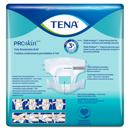 TENA Super Adult Heavy-Absorbent Incontinence Brief, Medium