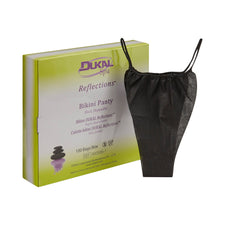 Dukal Reflections™ Disposable Bikini Panty, Black