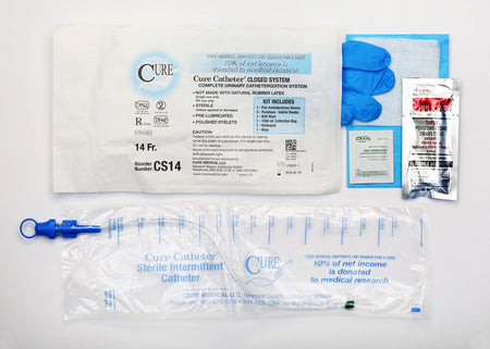 ConvaTec CS14 Cure Catheter Intermittent Catheter Kit, 14 Fr.