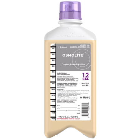 Abbott Nutrition 62693 Osmolite 1.2 Cal Tube Feeding Formula, 1.5 Liter Bottle