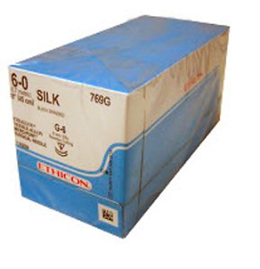 Ethicon 769G Perma-Hand Silk Nonabsorbable Suture with Needle, Reverse Cutting Braided