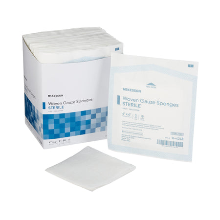 McKesson 16-4248 Sterile Gauze Sponge, 4 x 4 Inch, 8-Ply