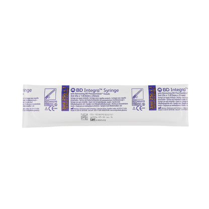 Integra™ 3 mL Syringe with Hypodermic Needle, 25 Gauge, 1-inch Length