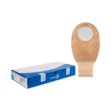 ConvaTec 416422 Natura + Two-Piece Tail Closure Transparent Ostomy Pouch, 2¾ Inch Flange