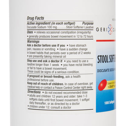 Geri-Care® Docusate Sodium Stool Softener
