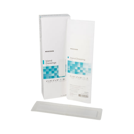 McKesson 16-89042 White Adhesive Dressing, 4 x 14 Inch