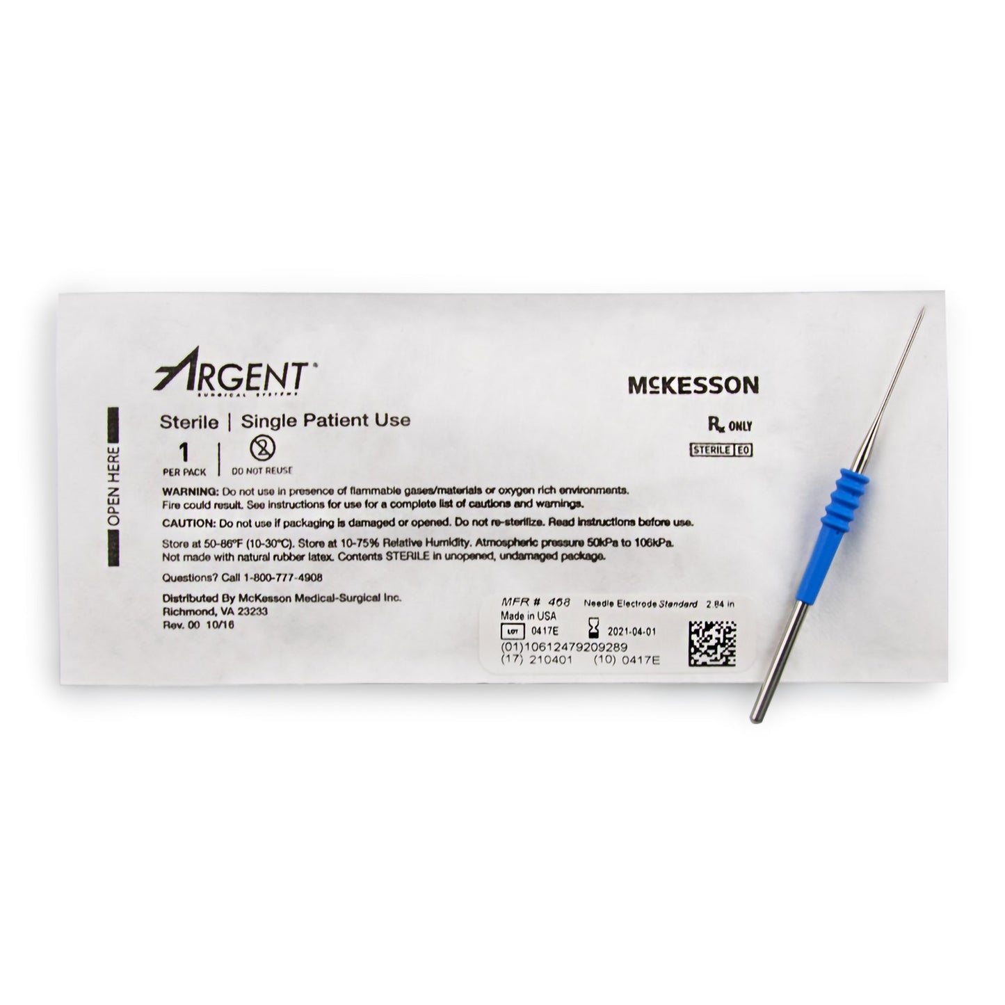 McKesson Argent™ Standard Needle Electrode