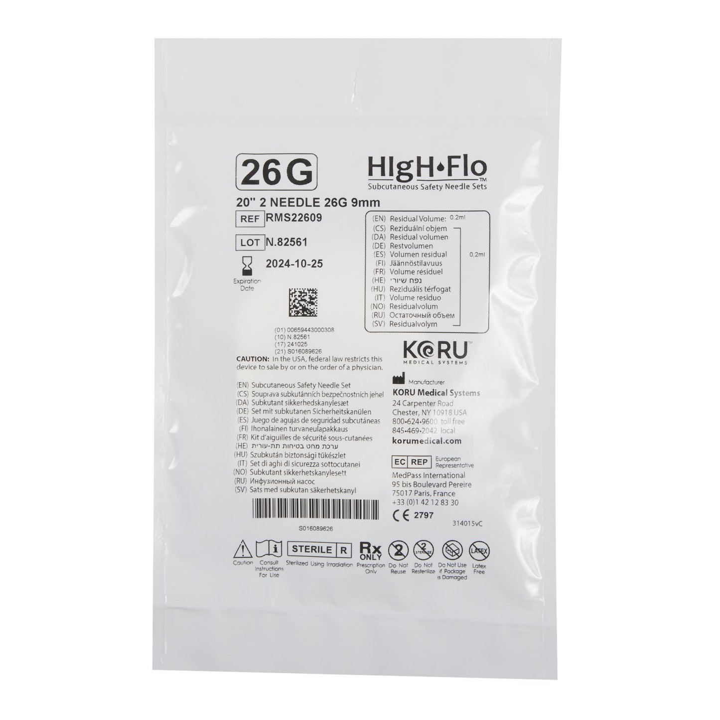 HIgH-Flo™2 Sub-Q Infusion Set