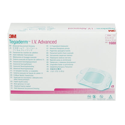 3M™ Tegaderm™ IV Advanced Securement Dressing, 4 x 4¾ Inch