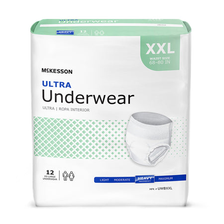 McKesson UWBXXL Ultra Heavy Absorbent Underwear, 2X-Large