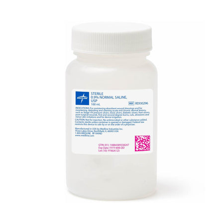 Medline RDI30296 Irrigation Solution, 100 mL Bottle