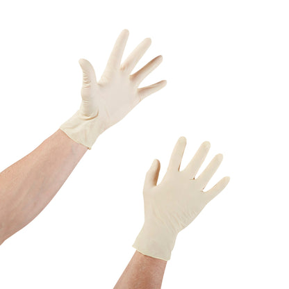 McKesson Confiderm® Latex Exam Glove, Small, Ivory