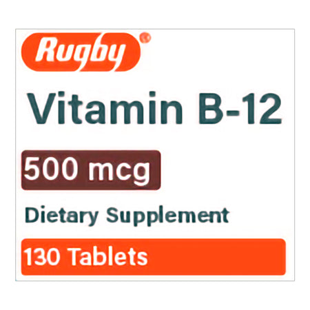 Major Pharmaceuticals 80681012800 Vitamin Supplement B12 500 mcg Strength Tablet 130 per Bottle