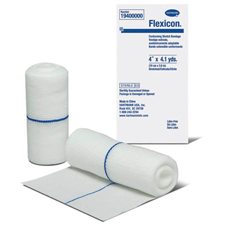 Hartmann 19400000 Flexicon Sterile Conforming Bandage, 4 Inch x 4-1/10 Yard, One-Ply