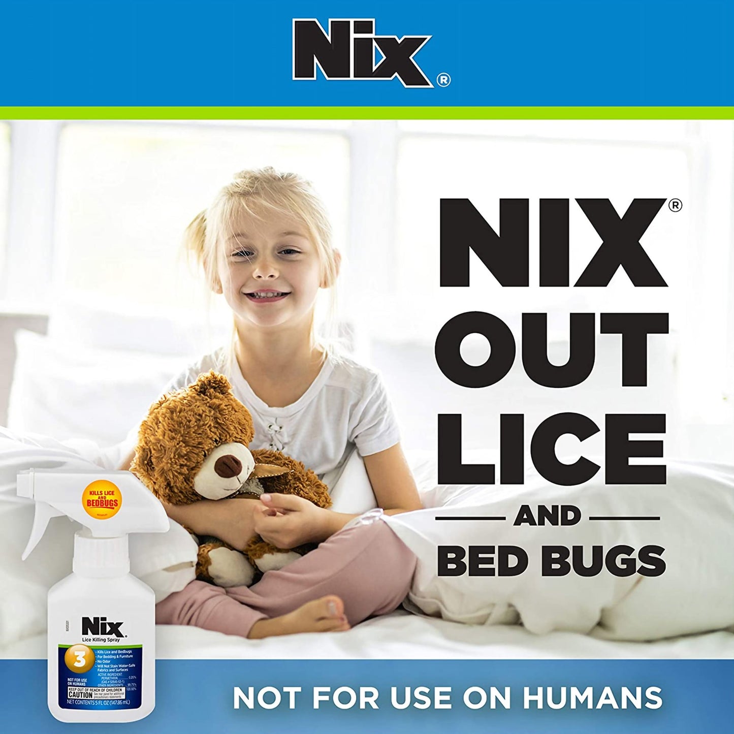 Nix® Lice Killing Furniture Treatment Spray, 5-ounce bottle