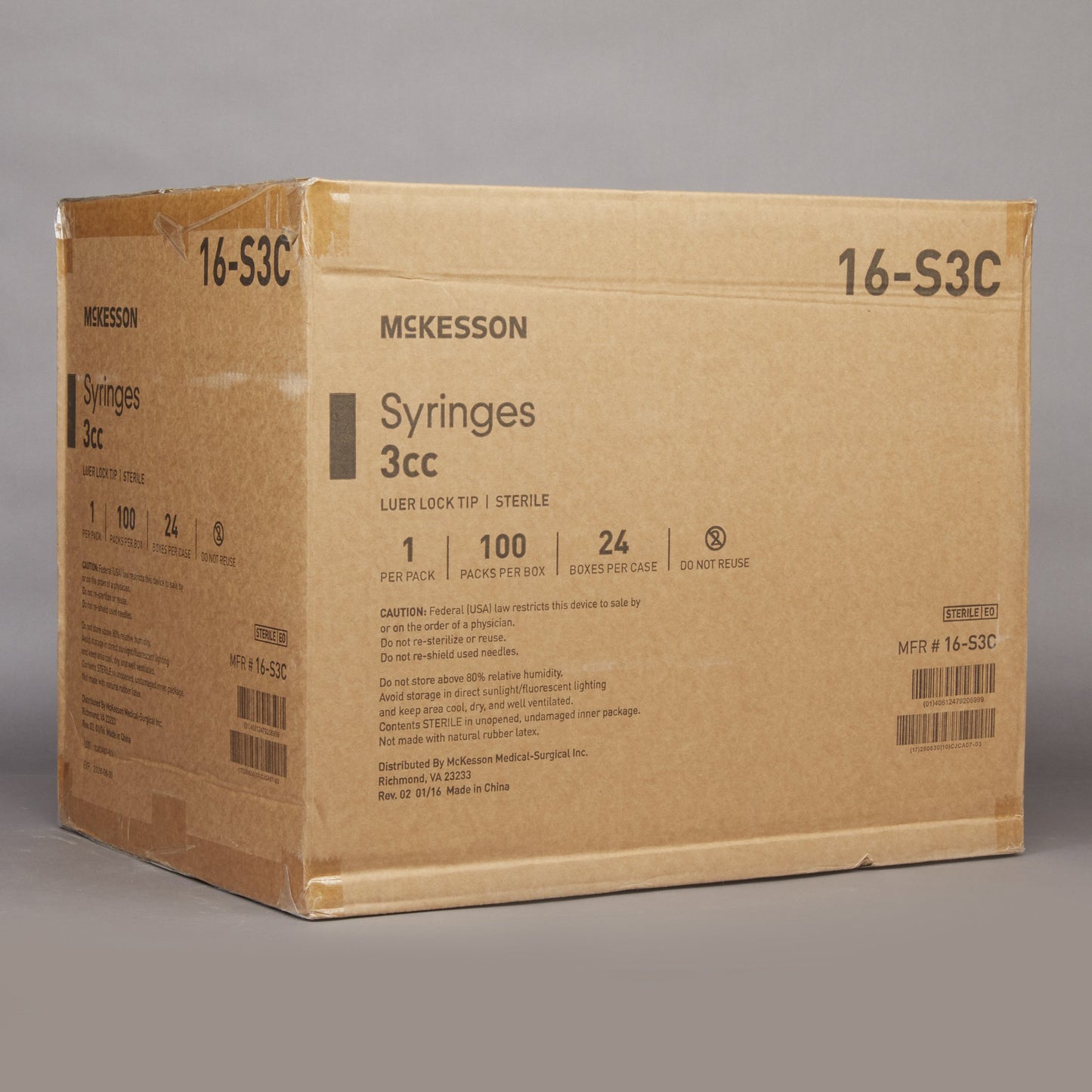McKesson General Purpose Syringe, 3 mL
