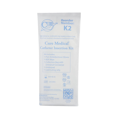 Cure Medical® Catheter Insertion Kit With Collection Bag