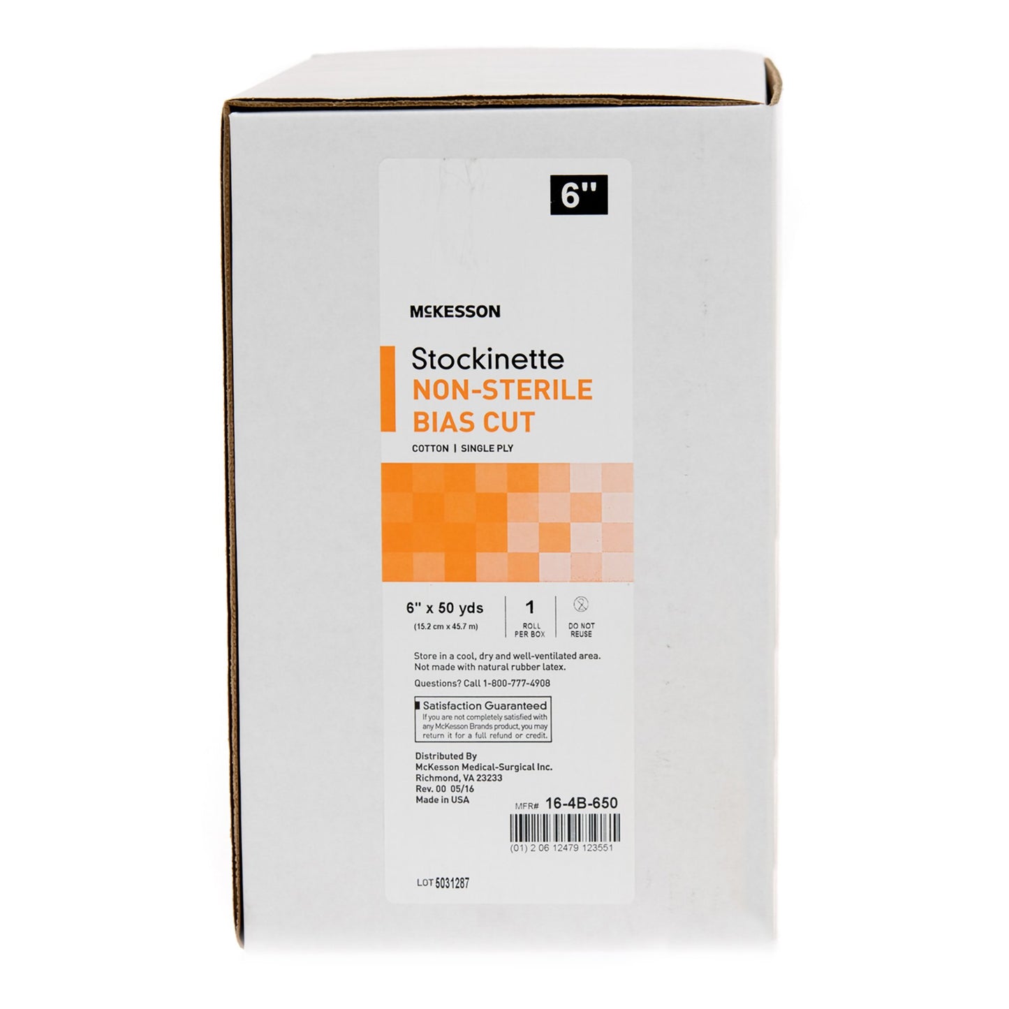 McKesson Bias Cut Stockinette, 6 Inch x 50 Yard