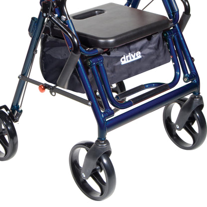 drive™ Duet Four Wheel Rollator, Blue