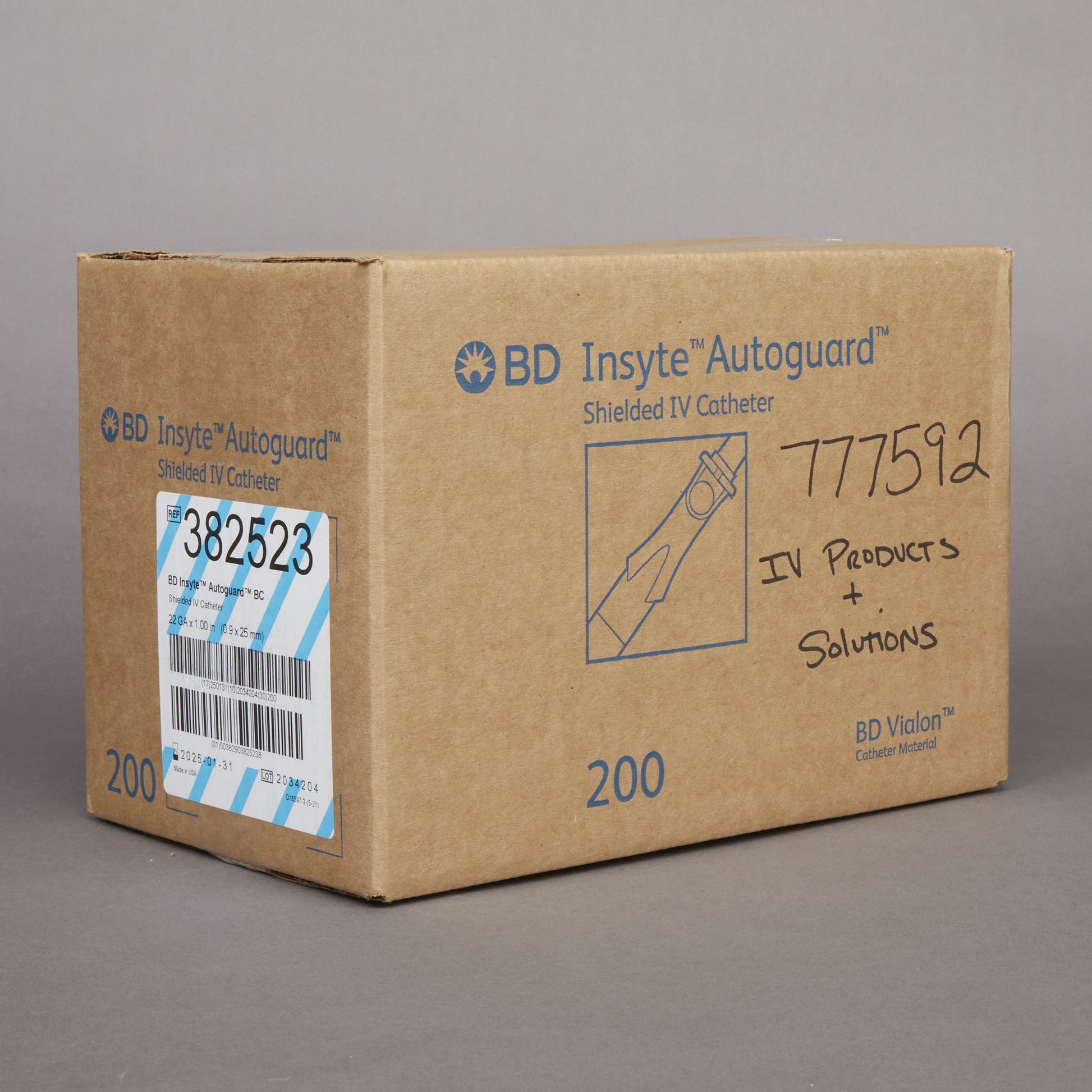 Insyte Autoguard BC Peripheral IV Catheter, 22 Guage by BD product image - view 5