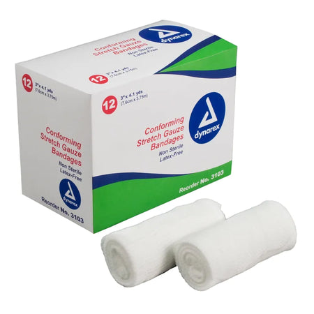 Dynarex 3103 Conforming Bandage, 3 Inch x 4-1/10 Yard