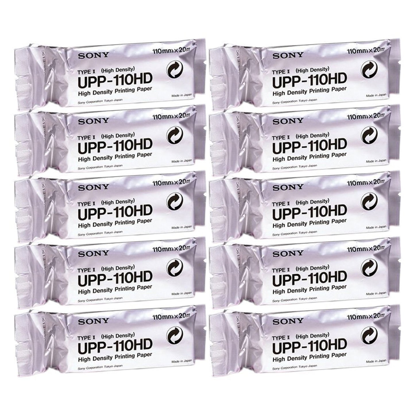 Ultrasound Video Paper Sony® Roll Black and White High Density Without Grid