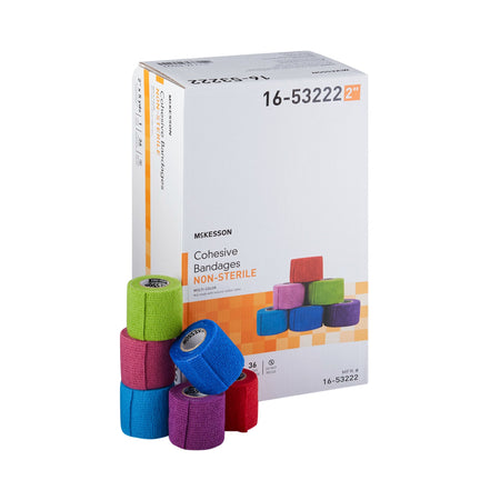 McKesson 16-53222 Self-adherent Closure Cohesive Bandage, 2 Inch x 5 Yard