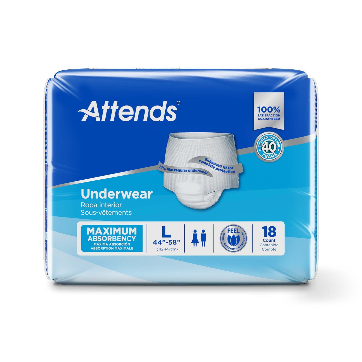 Attends® Extra Absorbency Underwear, Large