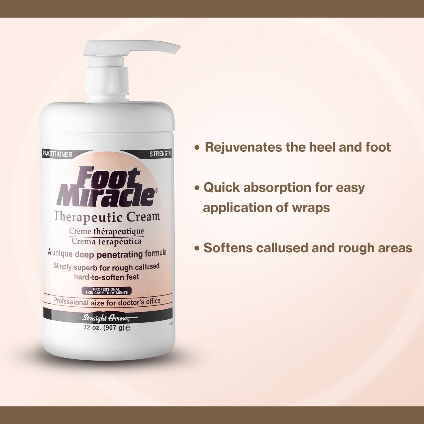 Foot Miracle® Therapeutic Cream, 32 oz. Bottle