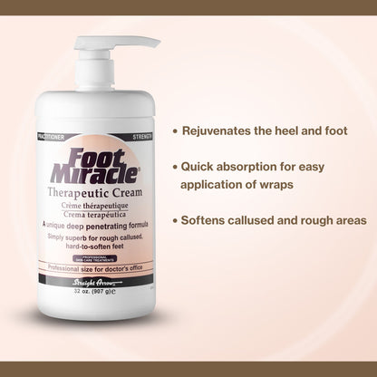 Foot Miracle® Therapeutic Cream, 32 oz. Bottle