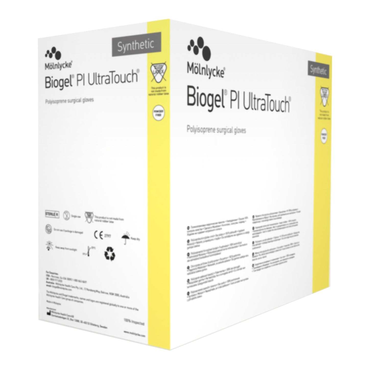 Biogel 41170 PI UltraTouch Polyisoprene Surgical Glove, Size 7, Opaque Beige, Sterile Molnlycke
