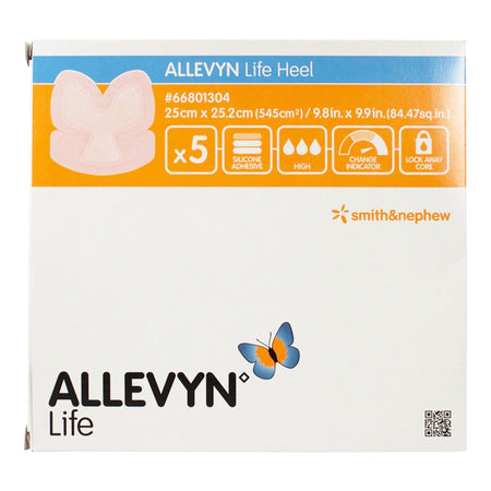 Smith & Nephew 66801304 Allevyn Life Heel Silicone Gel Adhesive Foam Dressing