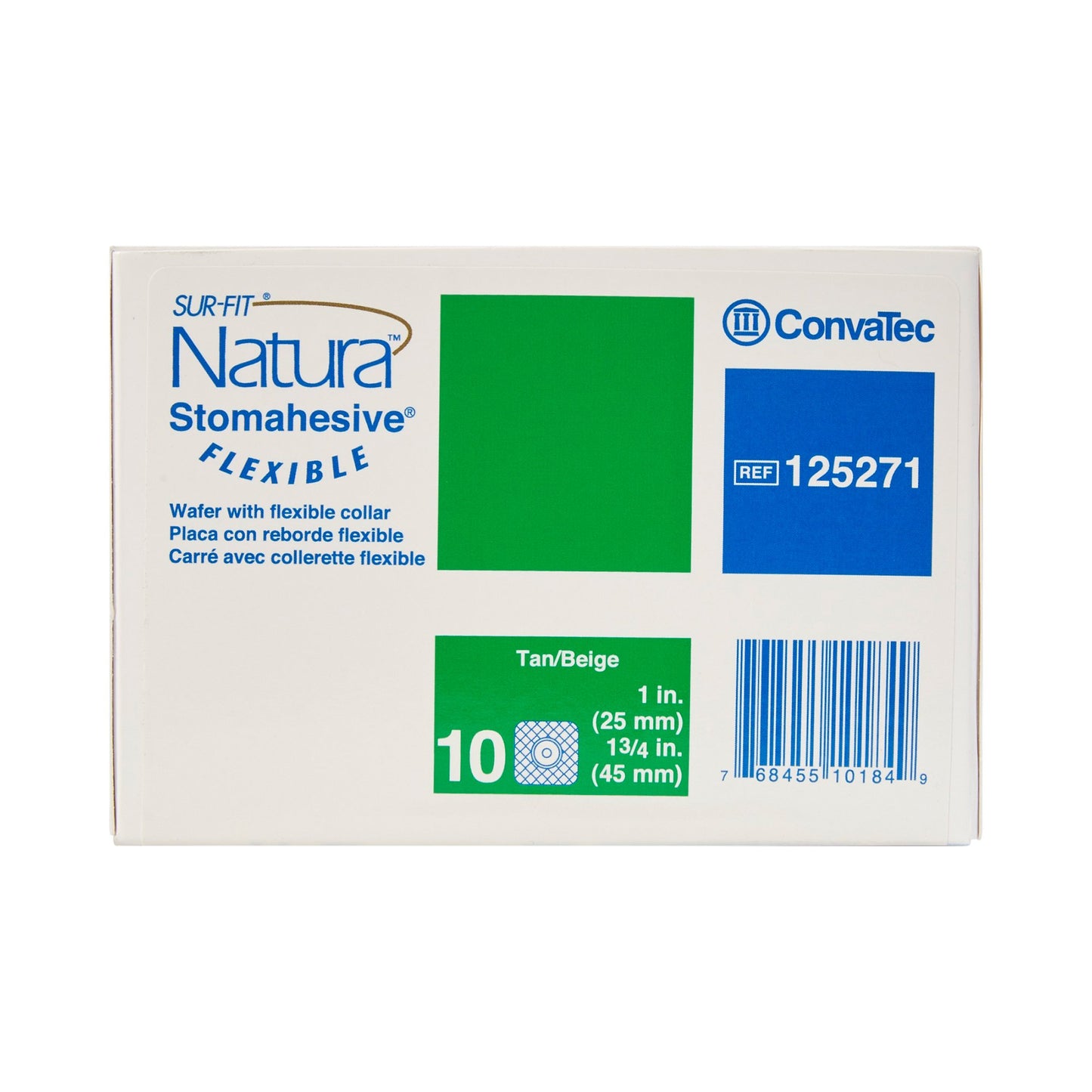 Sur-Fit Natura® Two-Piece Stomahesive® Skin Barrier, 45 mm flange, 25 mm stomas