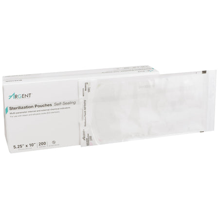 McKesson 73-SSP382 Argent Sure-Check Sterilization Pouch, 5-1/4 x 10 Inch