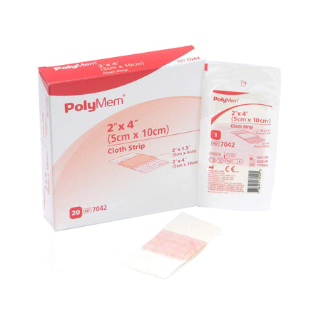 Ferris 7042 PolyMem Pink/White Adhesive Strip, 2 x 4 Inch