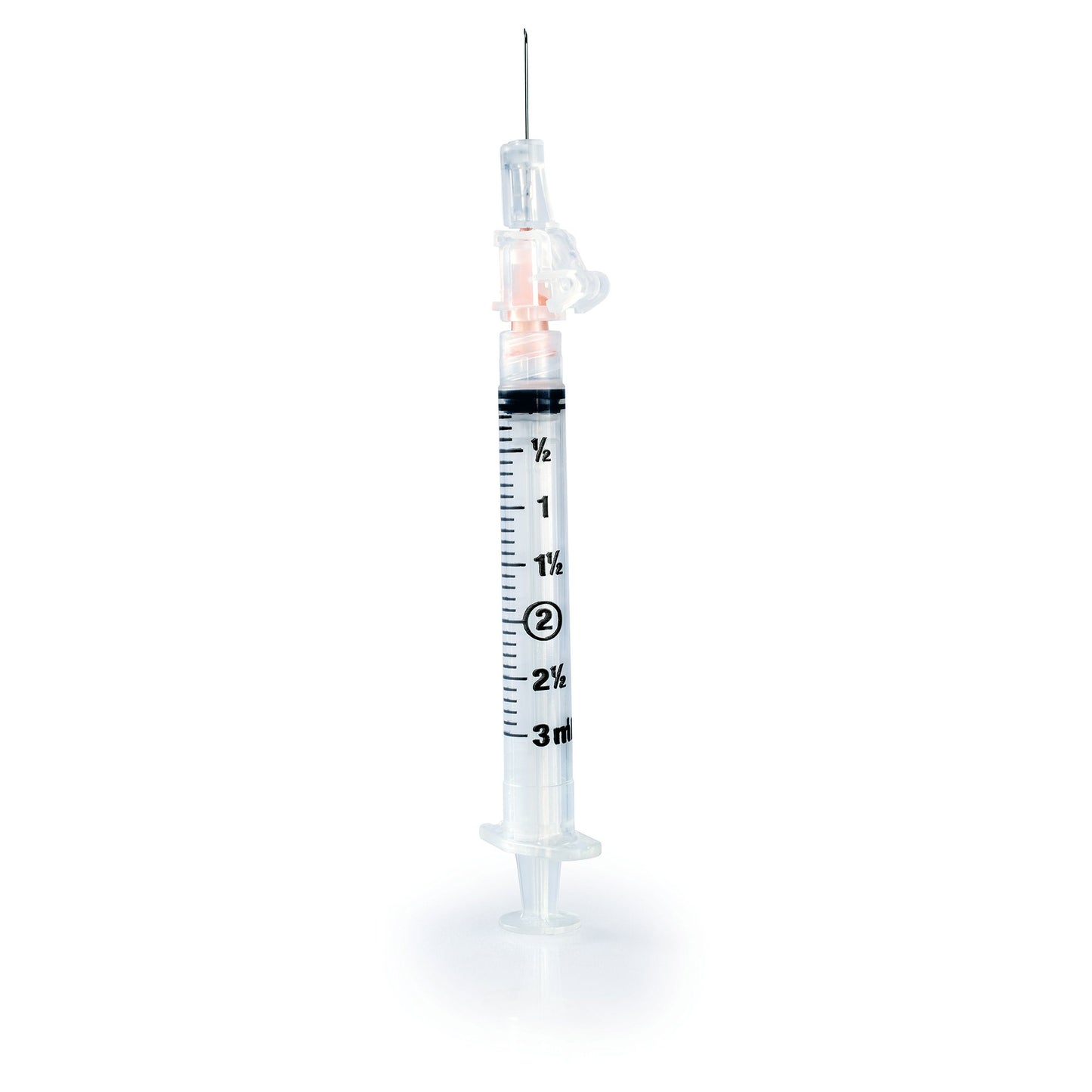 Safety Hypodermic Syringe with Needle McKesson Prevent® SG 3 mL 5/8 Inch 25 Gauge Sliding Safety Needle Thin Wall