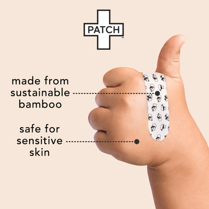 Patch™ Kids (Panda Design) Adhesive Strip with Coconut Oil, 3/4 x 3 Inch
