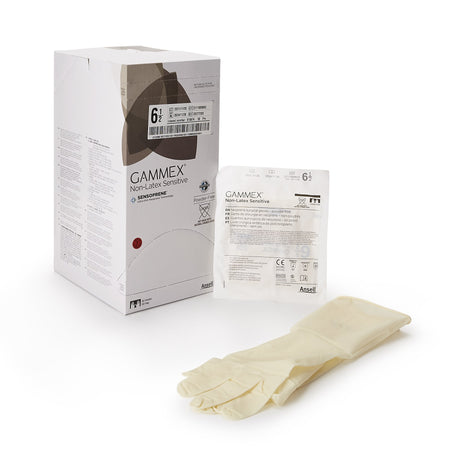 Ansell 833673 Gammex Non-Latex Sensitive Polychloroprene Surgical Glove, Size 6.5