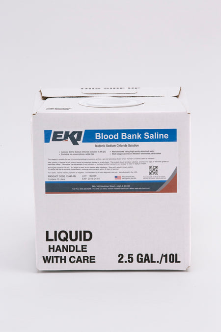 EK Industries Inc 12441-10L EKI Saline Immunohematology Reagent