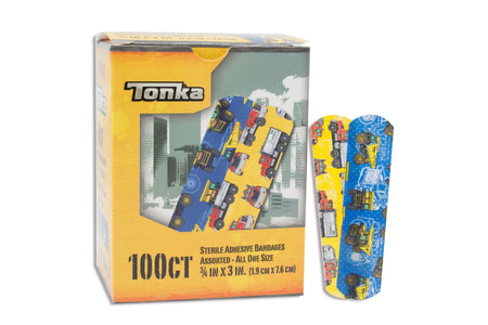 Dukal 10849 American White Cross Stat Strip Tonka Design Adhesive Strip,¾ x 3 Inch