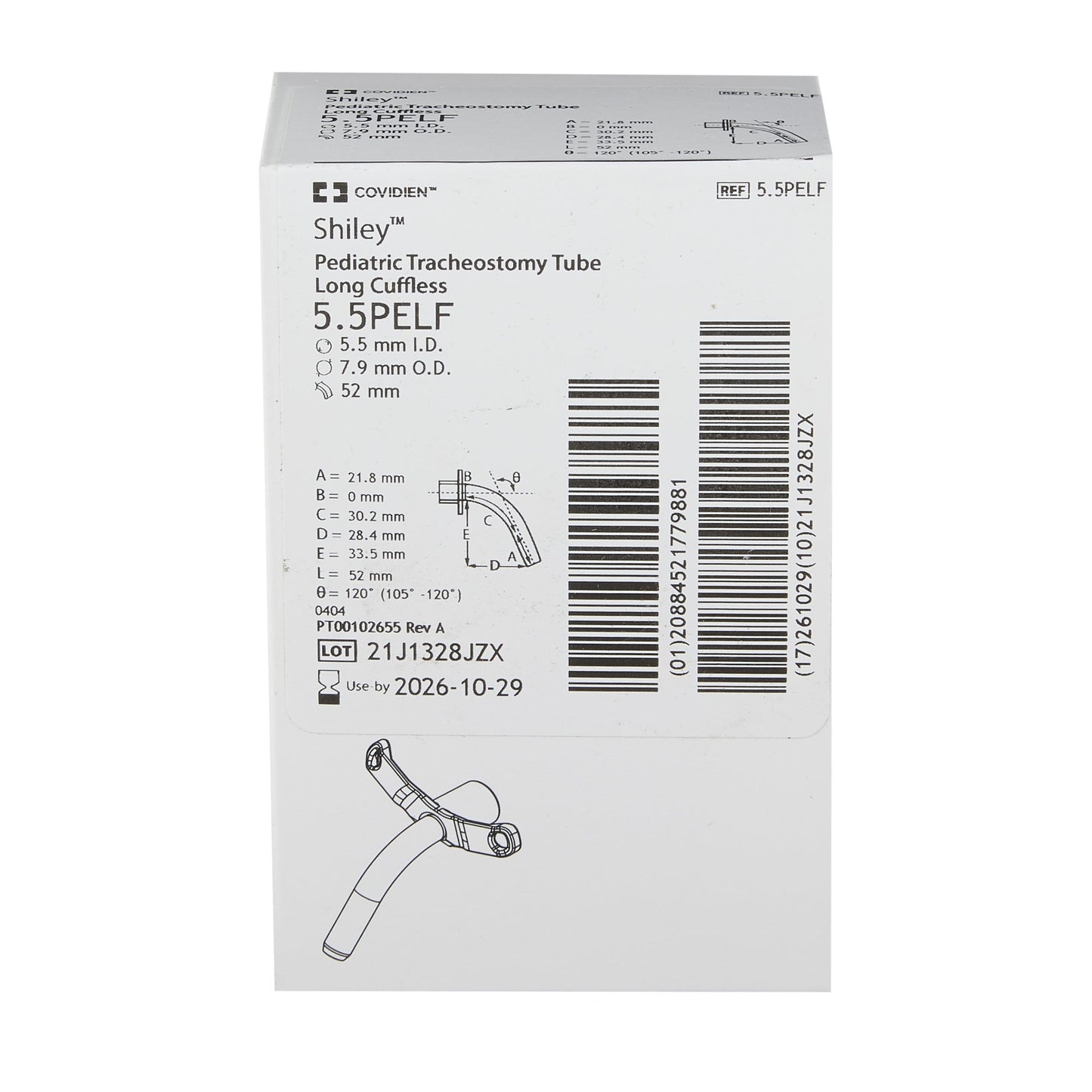 Uncuffed Tracheostomy Tube Shiley™ Pediatric Size Pediatric
