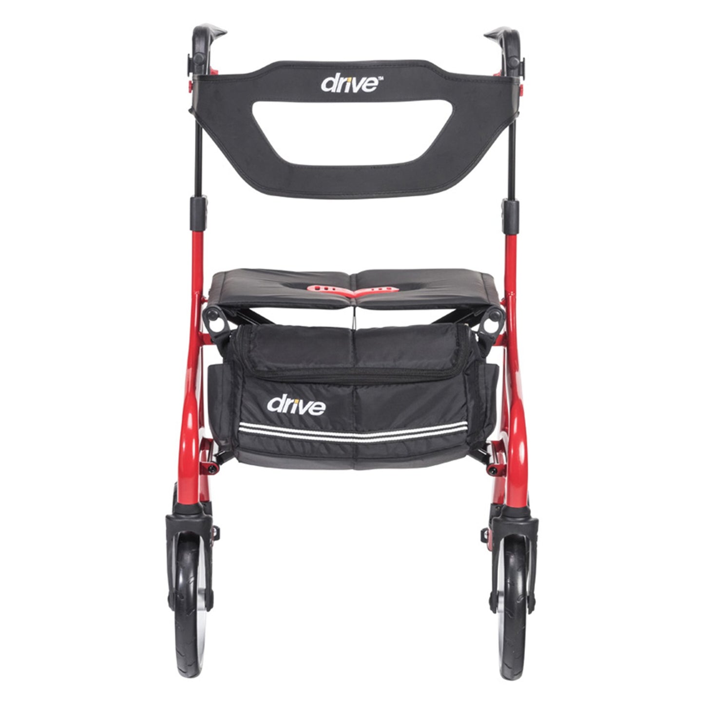 4 Wheel Rollator drive™ Nitro Sprint Red Folding Aluminum Frame
