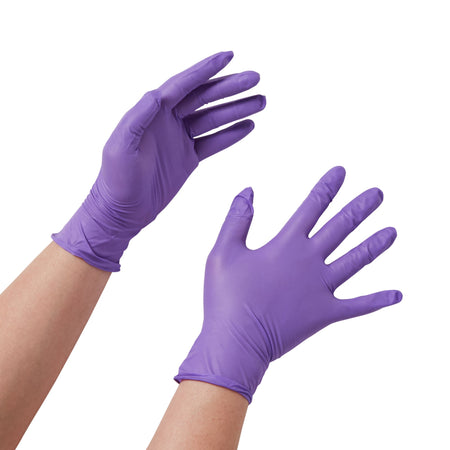 Halyard 365062 Purple Nitrile Exam Glove, Large
