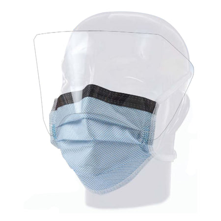 Aspen Surgical Products 15331 Precept Fluidgard Level 3 Surgical Mask with Anti-Fog/Glare Eye Shield