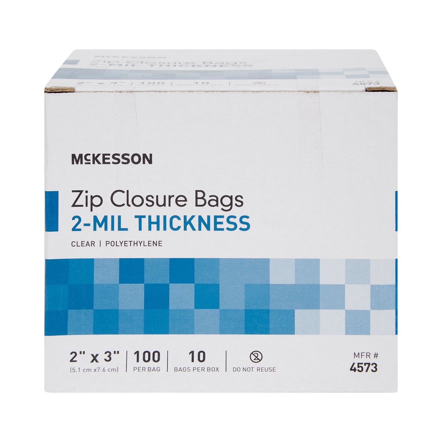 McKesson Zip Closure Bag, 2 x 3 in.